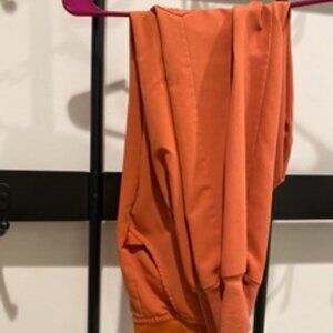 FIGS High waisted Zamora Terracotta scrub joggers